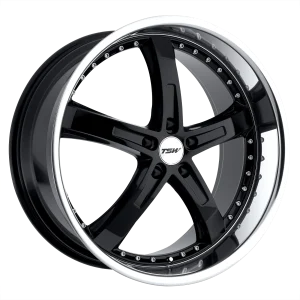 TSW Wheels – JARAMA – Black – 17″x8″ 2mm – Summer Wheels – 1780JAR205114B76